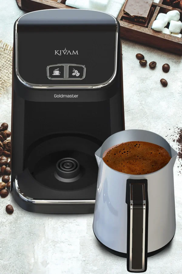 چای‌ساز قهوه ترک گلد مستر Goldmaster ProKıvam Beyaz