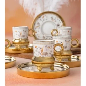 ست فنجان قهوه خوری ۶ پارچه آجار پلاس مدل KAI21.0164